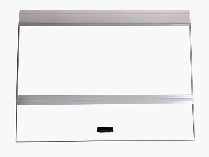 Glass Canopy 2 Piece Set for Aqueon & All Glass Only 75/90/110 Gallon 48X18 Aquarium Fish Tank (Each Piece Measure 22.08 X 16.57 X 0.16In)