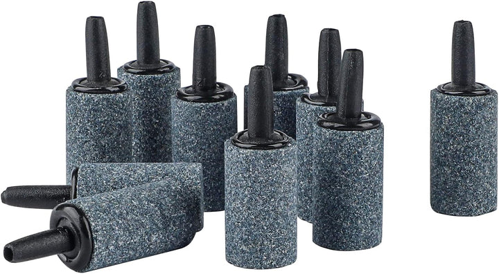 Aquarium Air Stone 1 Inch, Fish Tank Air Stone Aerator Bubble Diffuser for Nano Air Pumps Small Buckets and Fish Tanks, 10 Pack