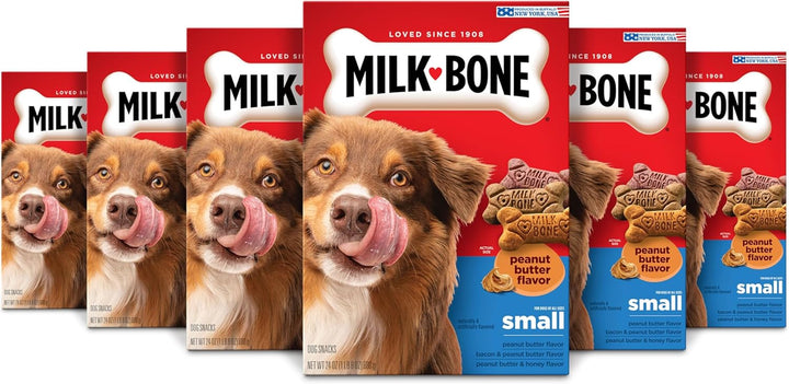 Peanut Butter Flavor Naturally & Artificially Flavored Dog Biscuits - Crunchy Dog Treats - 7 Pounds (Packaging Design May Vary)