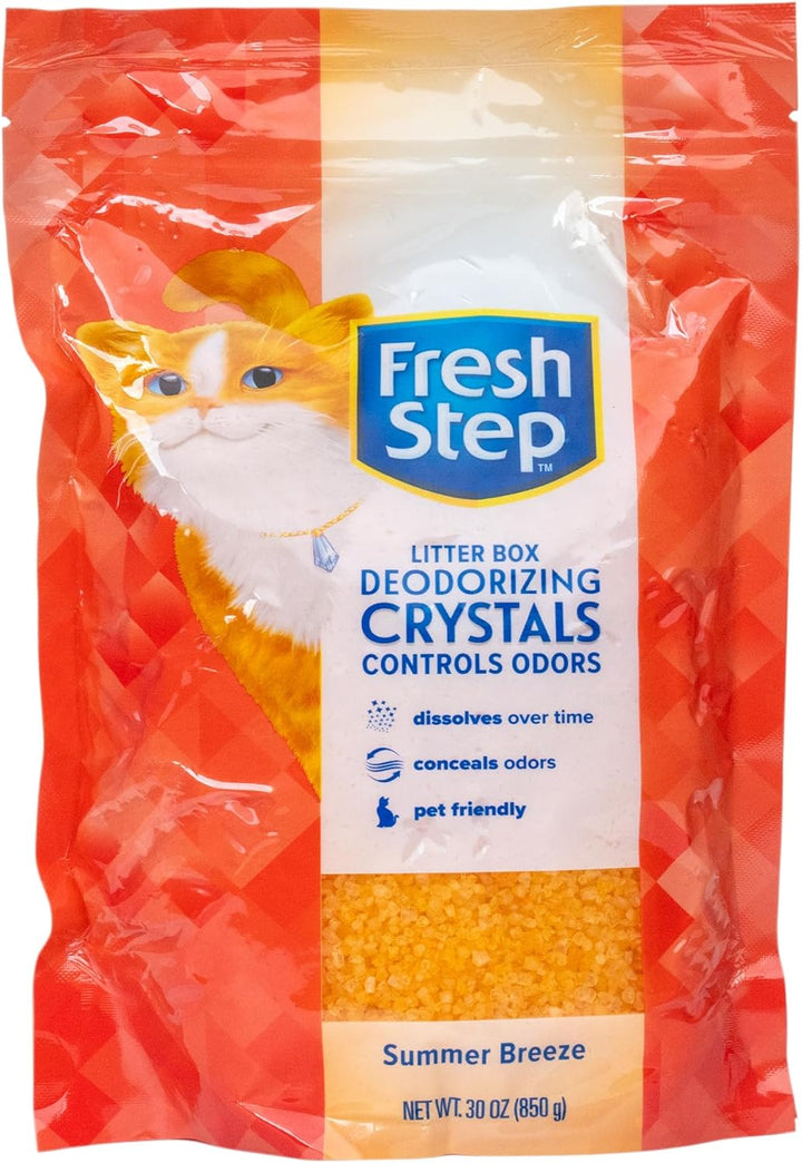 Cat Litter Crystals in Fresh Scent - Cat Litter Box Deodorizer - Combats Odors and Neutralizes Smells to Keep Your Home Clean, 15 Ounce