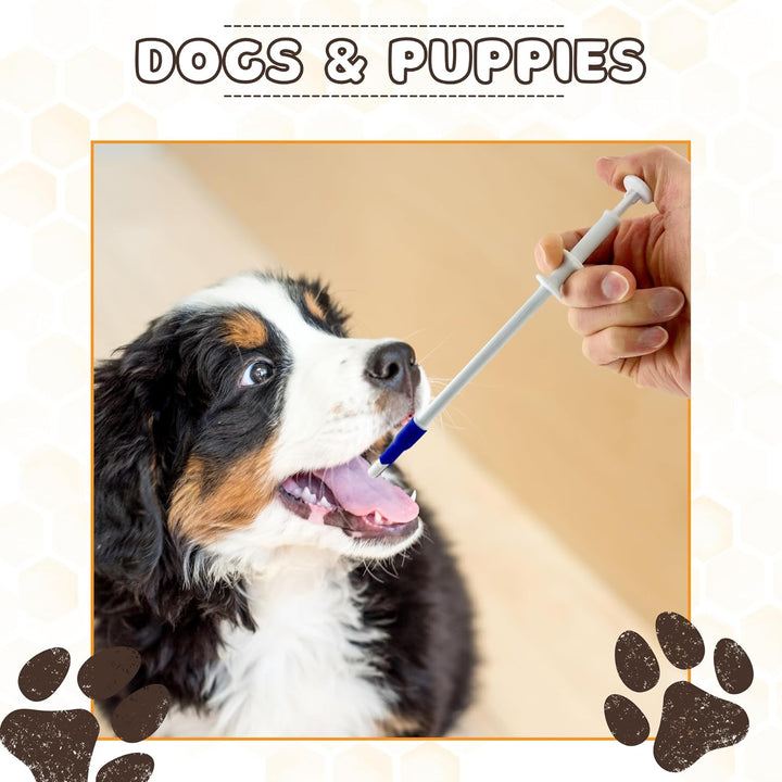 Pill Shooter for Dogs and Cats – Soft Tip Pet Piller for Easy Medication Delivery | Pill Gun Dispenser Tool for Small or Large Pets | Upgraded H- Bar Design Reusable Syringe Device – Blue, 1-Pack