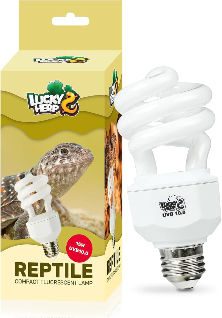 UVA UVB Reptile Light 10.0, Desert UVB 150 Compact Fluorescent Lamp, UVB Light for Reptiles 23W, UVA UVB Reptile Light Bulb, UVB Bulb for Reptiles Bearded Dragons Lizards Tortoises Snakes