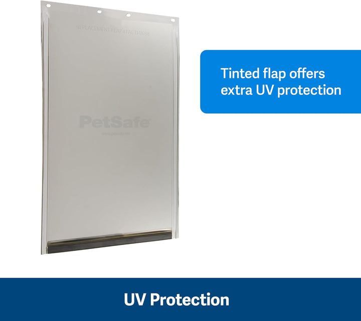 Original Replacement Flap - Doggie Door Vinyl Replacement Flap for Sliding Glass Pet Door - Durable & Made with Non-Toxic Materials - 16 7/8" H X 10 1/8" W - Large