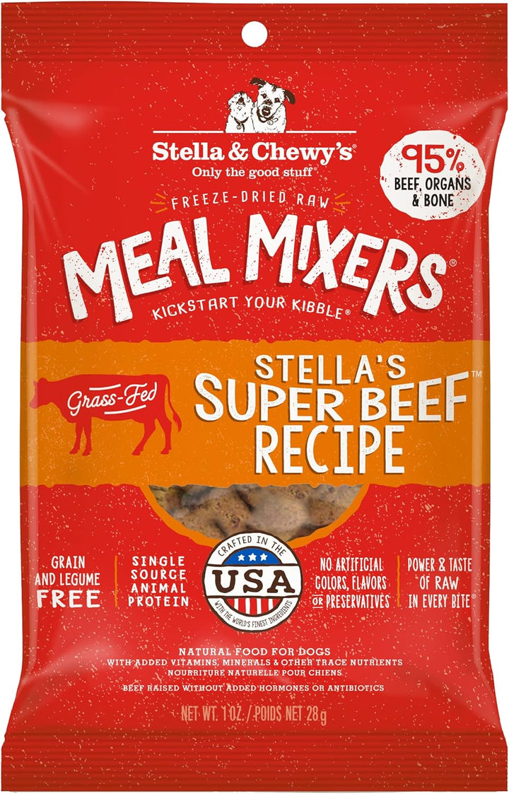 Freeze-Dried Raw Chicken Meal Mixers- Dog Food Topper and Mixer - Made with 95% Cage-Free Chicken, Organs & Bone - Perfect for Picky Eaters - Grain-Free - 3.5Oz