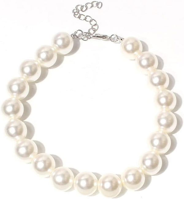 Adorable Pet Pearl Collar Adjustable Cat Dog Pet Necklace Jewelry Chihuahua York Girl Clothing Dress Accessories