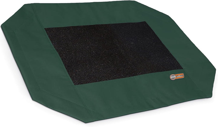 Dog Cot Replacement Cover, Designed to Fit K&H Large Pet Cots (Sold Separately), Indoor Outdoor, Breathable Cooling Mesh Center, Machine Washable - Large 42 X 30In Chocolate
