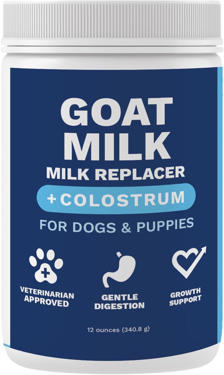 Kitten Milk Replacer Powder + Colostrum | Kitten Milk Replacement Formula | Nutrient-Rich Formula with Colostrum for Immune & Digestive Support – 12 Oz