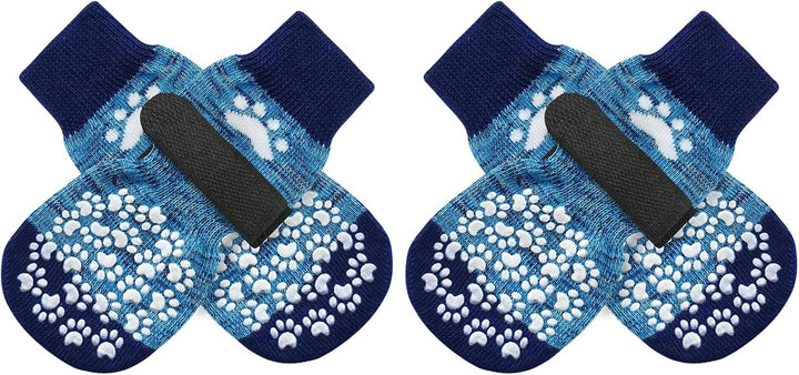 anti Slip Dog Socks to Prevent Licking Paws, Dog Shoes for Hot Pavement, Dog Booties for Small Medium Large Senior Dogs, Traction Control Boots & Paw Protectors for Hardwood Floors