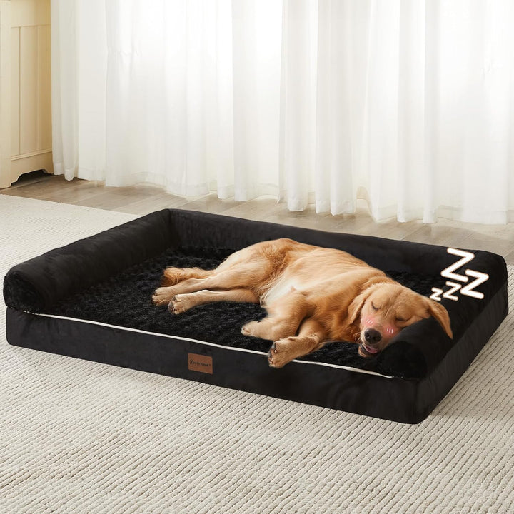 Dog Beds for Large Dogs, Orthopedic Dog Bed for Medium Large Dogs,Big Waterproof Couch Pet Bed with Removable Washable Cover