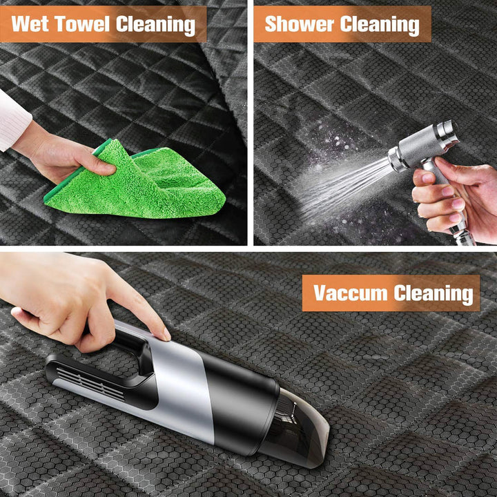 Waterproof Scratchproof Pet Bench Seat Covers for Cars, Trucks, Suvs, Nonslip Durable Back Seat Cover for Dogs, Washable Backseat Protection, Black