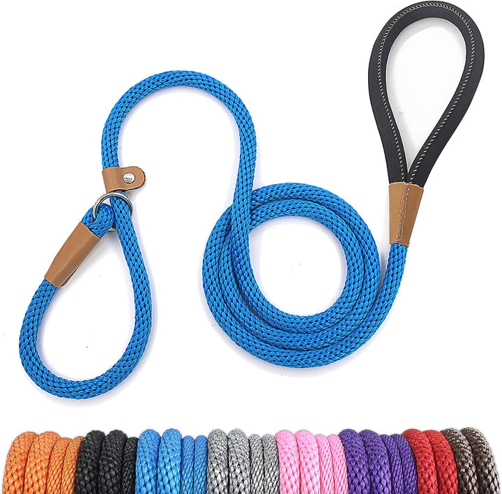 Dog Leash Slip Lead 5 6 8 FT Dog Training Leash Strong Heavy Duty Rope No Pull Training Lead Leashes for Dogs