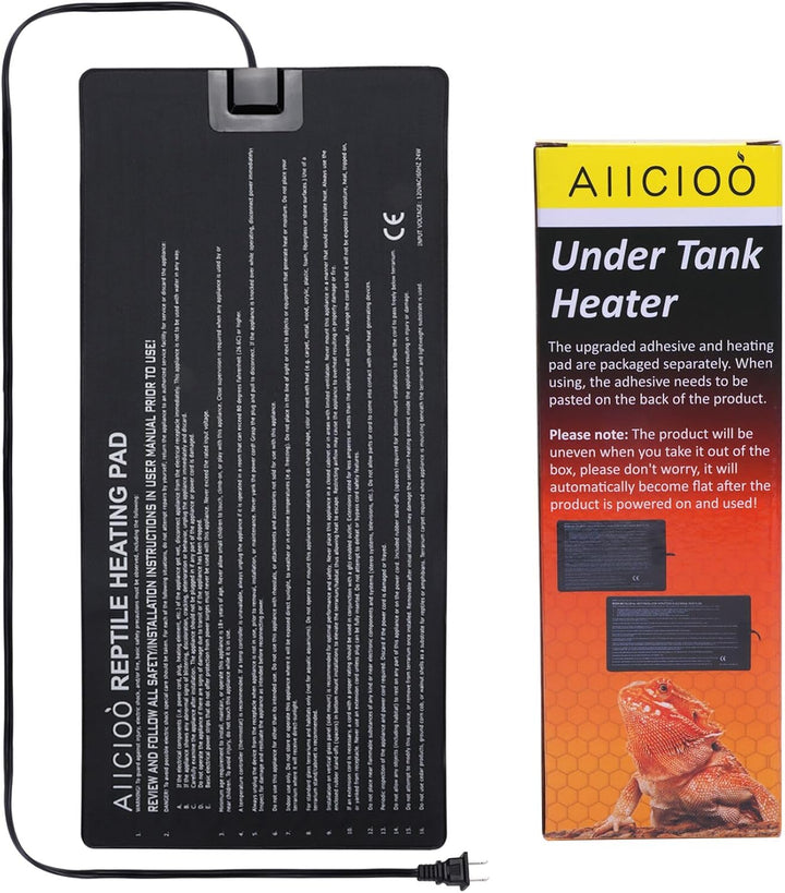 Reptile Heating Pad - Hermit Crab Heater Heat Mat for Reptiles Snake Lizard Terrarium 8 Watt