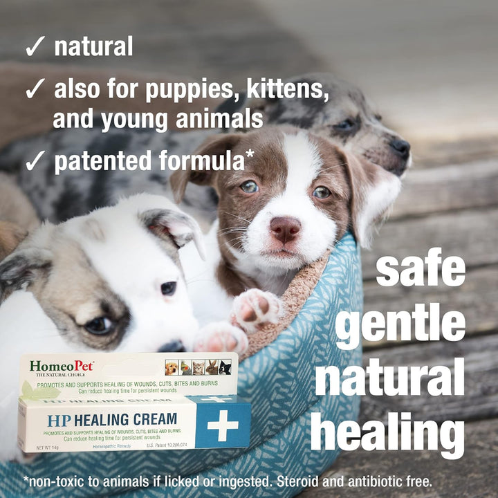 HP Healing Cream, Safe and Natural Skin-Healing Ointment for Cats and Dogs, 14 Grams