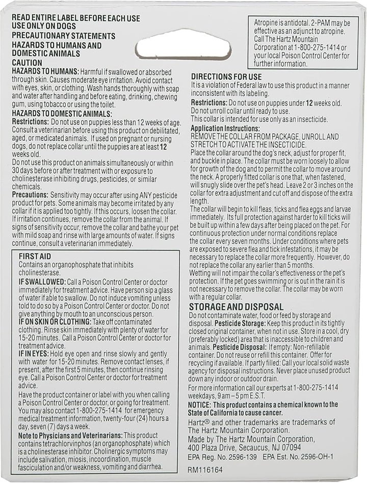 Ultraguard plus Flea & Tick Collar for Dogs and Puppies, 7 Month Flea and Tick Prevention and Protection per Collar, Reflective Orange, up to 22 Inch Neck