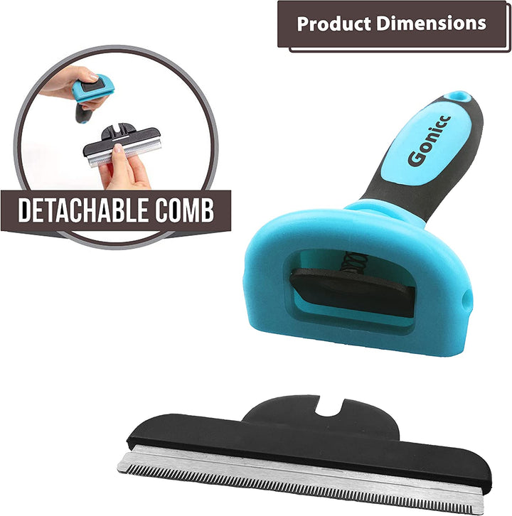 PDT- 1001 Professional Pet De Shedding Comb Tool Blue