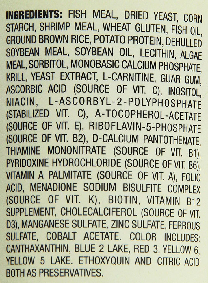 pro Tropical Color Crisps, Fish Food with Natural Color Enhancers, Tropical Fish Food, 7.41 Ounces