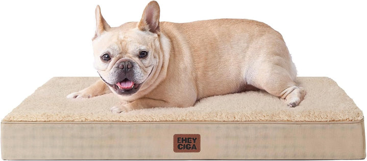 Orthopedic XL Dog Beds for Extra Large Dogs with Removable Washable Cover for Crate, Grey, 41X27