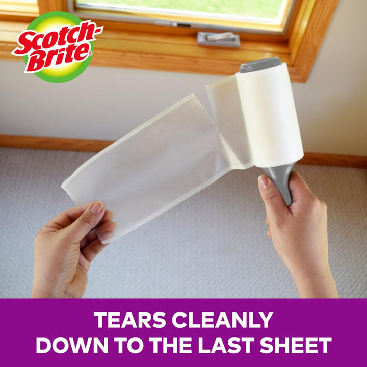 Pet Hair Pickup Extra Sticky Lint Roller, Designed for Removing Fur + Fluff on Couches, Clothes, Dog and Cat Beds, & More, 4 Pack, 192 Easy-Tear Adhesive Sheets Total