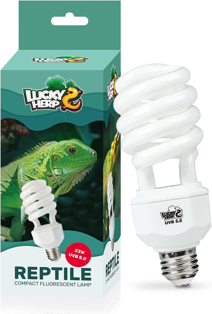 UVA UVB Reptile Light 10.0, Desert UVB 150 Compact Fluorescent Lamp, UVB Light for Reptiles 23W, UVA UVB Reptile Light Bulb, UVB Bulb for Reptiles Bearded Dragons Lizards Tortoises Snakes