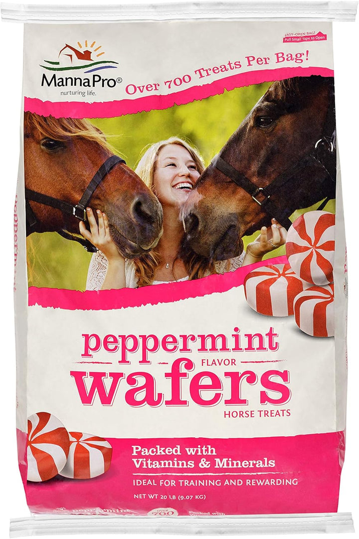 Apple Wafers, Treats for Horses, Packed with Vitamins & Minerals, Apple Flavored Horse Treats, 20 Lbs