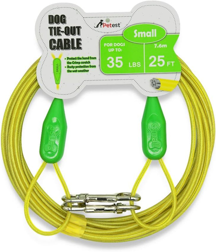 30Ft Reflective Tie-Out Cable for Heavy Dogs up to 125 Pounds