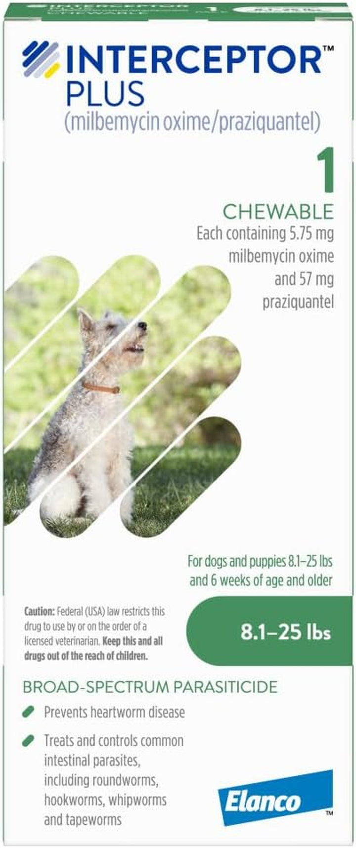 plus Prevention for Heartworm + 4 Other Worms for Dogs 50.1-100 Lbs. | 6 Chews, 6-Month Supply