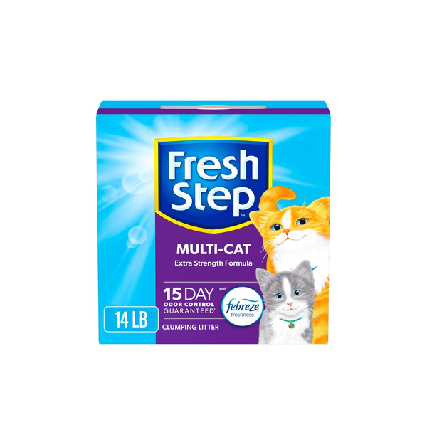 Clumping Cat Litter – Multi-Cat, Odor Control, Activated Charcoal, Low Dust, 14lb