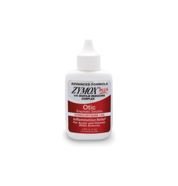 Zymox Advanced Otic Ear Solution – Enzymatic, 1% Hydrocortisone for Dogs & Cats