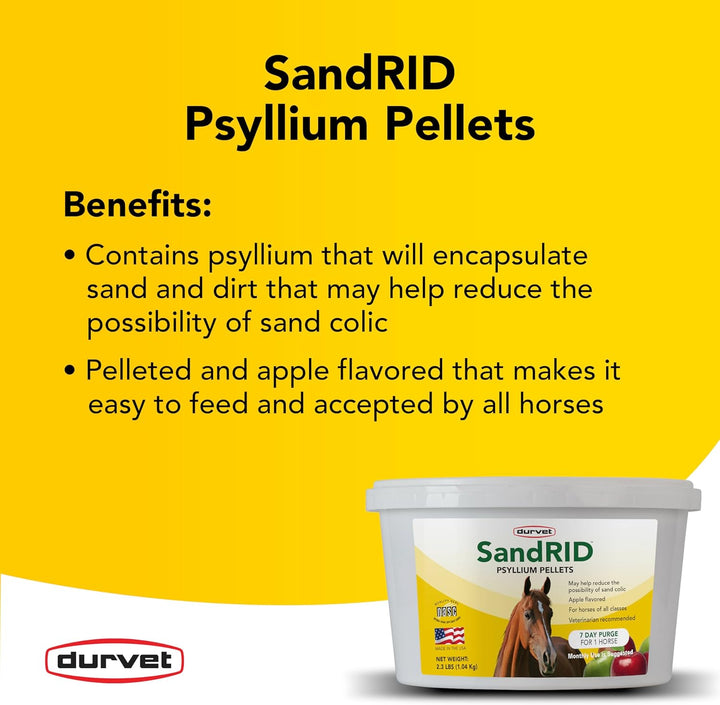 /Equine 699696 Sandrid Psyllium Pellets Value Pack for Equine, 2.3 Lb