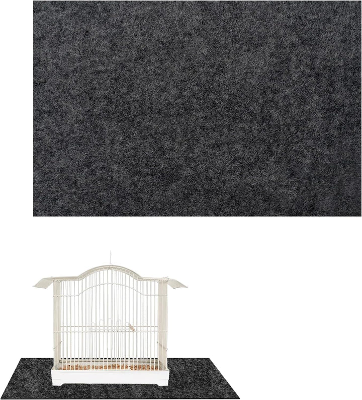 Bird Cage Floor Mat, 30X36 Inch Waterproof under Pet Cage Liner Mat for Kennel Training, Reptile Aquariums, Non-Slip Felt Mat to Protect Floors