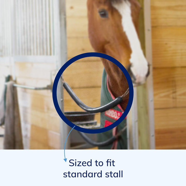 Stall Chain | Stall Area Fence Gate Hardware | Standard Size | Features 2 Double-Ended Snaps | 1" Wide Rubber | 45.5" Long | Black