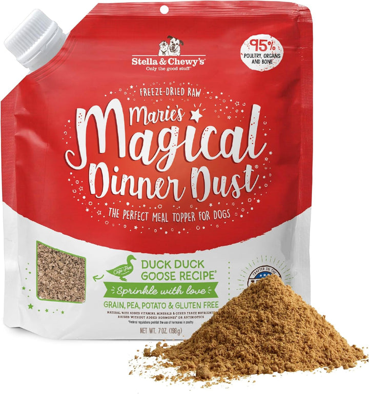 Freeze-Dried Raw Marie’S Magical Dinner Dust - - Premium Beef Dog Food Topper with Organic Fruits & Vegetables - Perfect for Picky Eaters - 7Oz