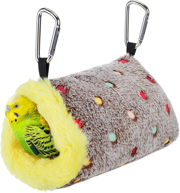 Medium Warm Bird Nest House - Cozy Bird Bed for Cage with Mat, Hanging Hammock Shed Hideaway Hut for Budgerigar Monk Parakeet Rose-Ringed Parakeet Plain Parakeet Sun Conure Cockatiel
