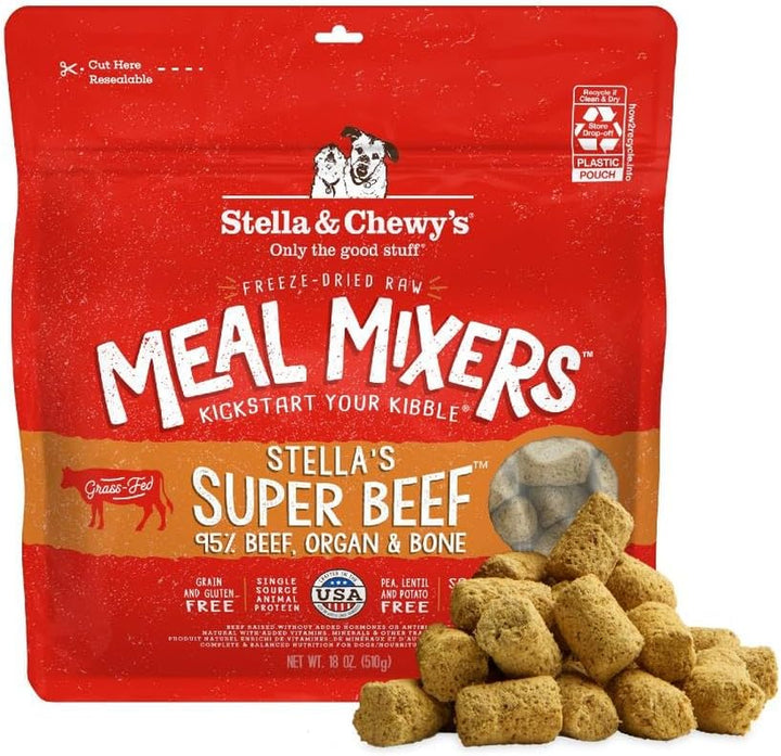 Freeze-Dried Raw Chicken Meal Mixers- Dog Food Topper and Mixer - Made with 95% Cage-Free Chicken, Organs & Bone - Perfect for Picky Eaters - Grain-Free - 3.5Oz