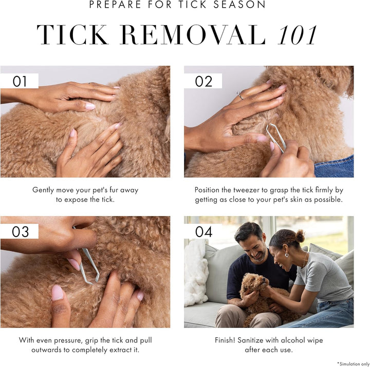 Pet Tick Removal Tweezer, Tick Removal Tool for Dogs and Cats