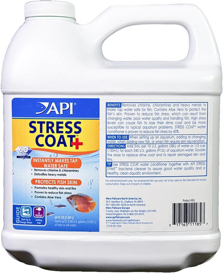 STRESS COAT Aquarium Water Conditioner 16-Ounce Bottle