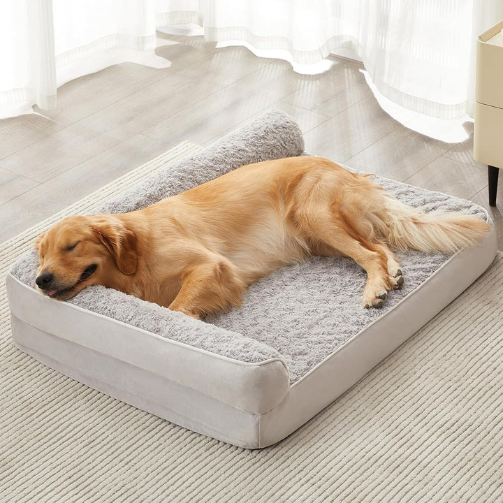 Orthopedic Dog Bed for Large Dogs-Big Waterproof Sofa Dog Bed with Removable Washable Cover, Washable Pet Bed with Waterproof Lining and Nonskid Bottom,Pet Bed for Large Dogs