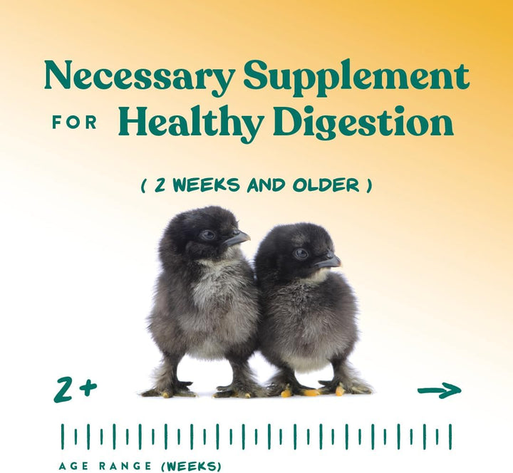 Chick Grit Digestive Supplement for Young Growing Poultry & Bantam Breeds, No Artificial Ingredients or Preservatives, Natural Supplement with Insoluble Crushed Granite, 5 Lbs
