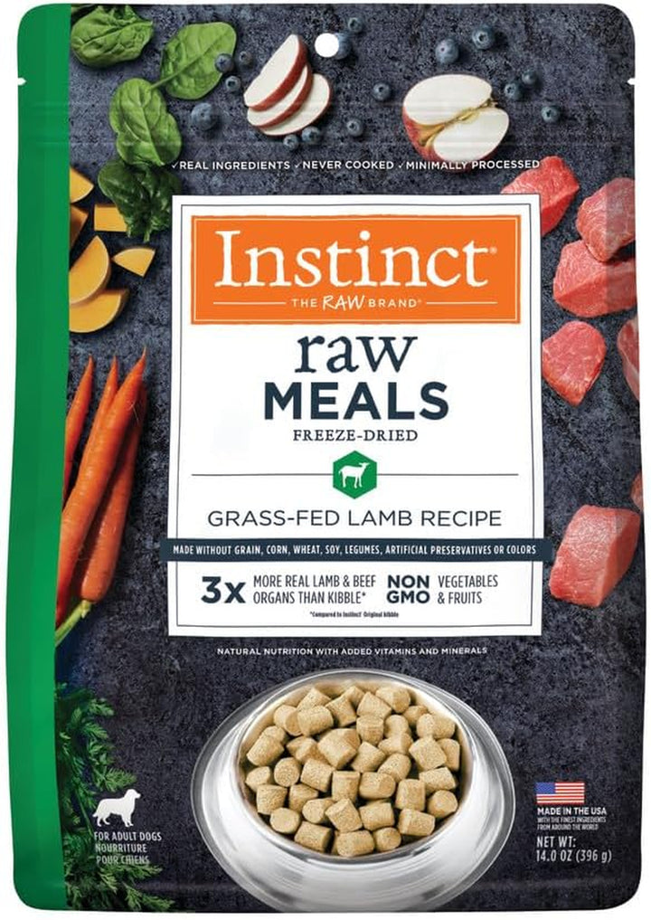 Freeze Dried Raw Meals, Natural Dry Dog Food, Grain Free - Real Beef, 25 Oz. Bag
