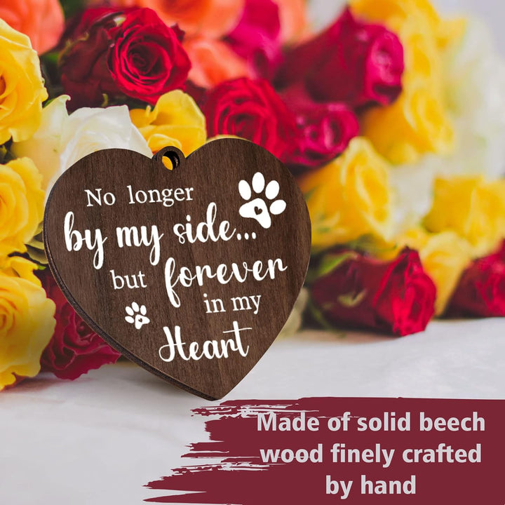 Dog Memorial Picture Frame - Rotating Wooden Picture Frame for 4X6 Photo - Dog Memorial Gifts for Loss of Dog - Pet Memorial Gifts - Dog Loss Sympathy Bereavement Remembrance Gift
