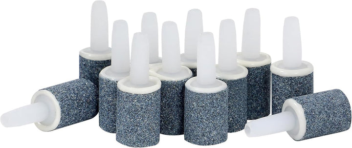 Aquarium Air Stones 1 Inch 12 Pack, Bubble Stone, Aerator Bubble Diffuser, Air Pump Accessories for Aquariums, Fish Tanks, and Hydroponics