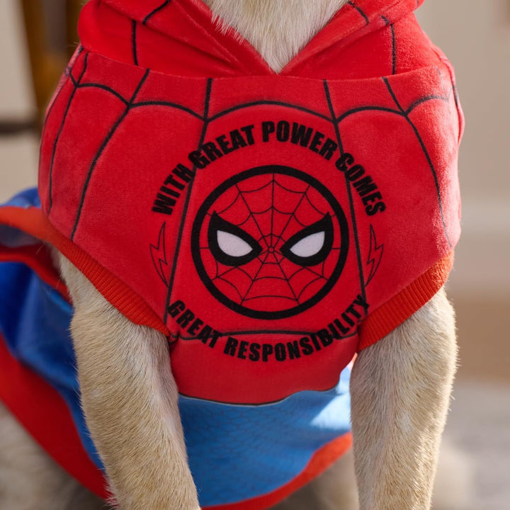 Marvel Spider-Man Costume Pet Hoodie | Pet Costumes M