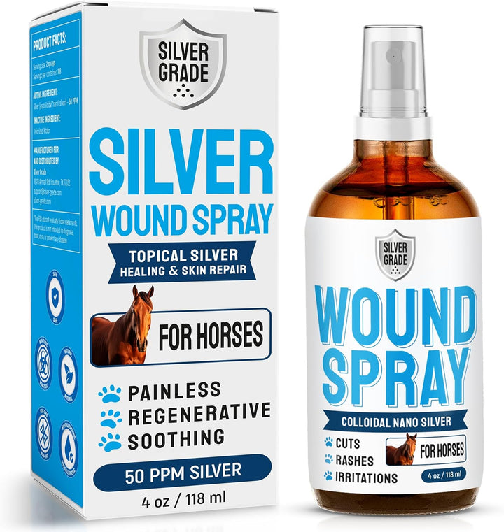 Dog Wound Care with Honey & Colloidal Silver for Scratches & Skin Irritations – Horse & Dog Hot Spot Treatment Gel Works as Honey Rapid Wound Repair – for All Pet Ages & Breeds – 2-Oz Tube