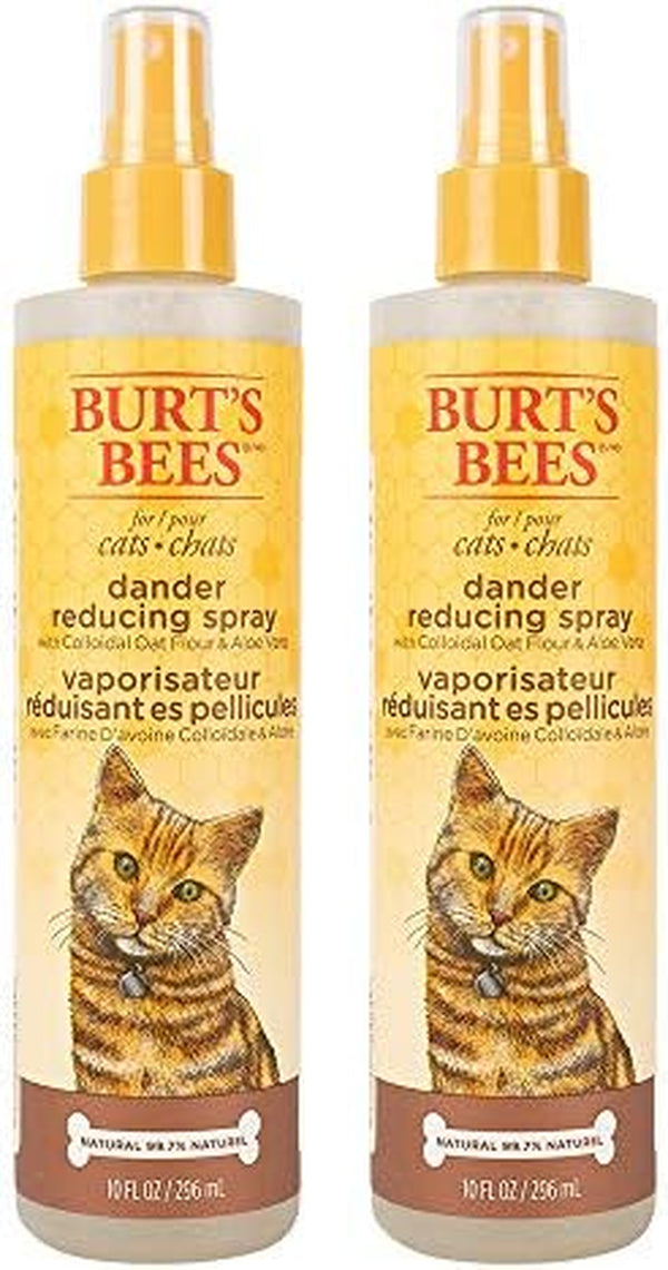Cat Dander Spray with Colloidal Oat Flour and Honey, 2Pk, 99.3% Natural Origin Formulas, Cat Dander Remedy, Cat Spray for Allergy Relief, Cat Dander Spray, 2Pk, 10Oz