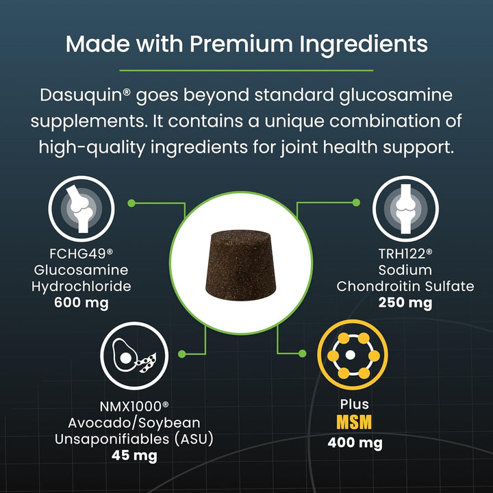 Dasuquin with MSM Soft Chews Small/Medium Dog 84 Count, Brown