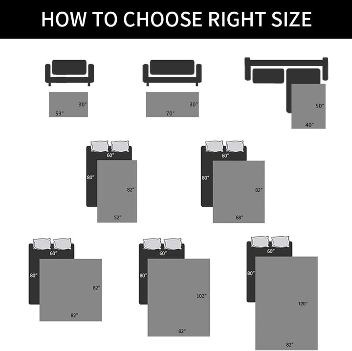 100% Waterproof Dog Bed Blankets Double Sided Dog Couch Cover Knurling Pattern Pet Bed Cover Reversible Furniture Couch Sofa Car for Puppy Kids