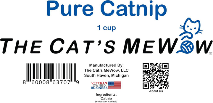 100% Pure Catnip - All Natural, Non-Addictive Treat for Cats & Kittens