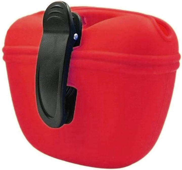 Silicone Dog Treat Pouch-Small Training Bag-Portable Dog Treat Bag for Leash with Magnetic Closure and Waist Clip[Us Design Patent]