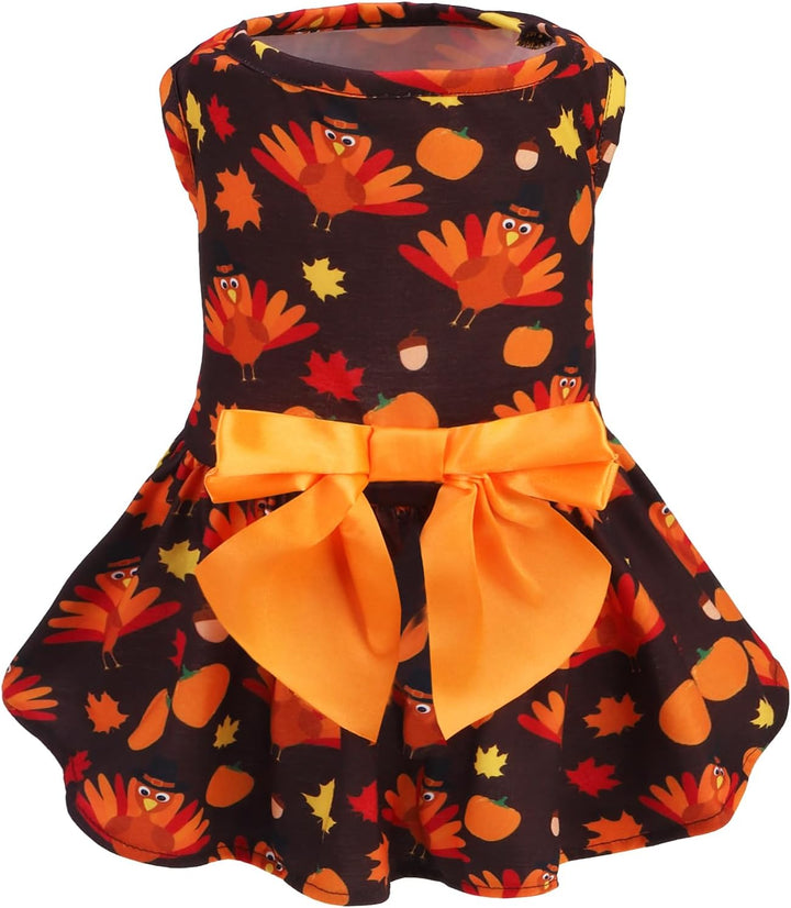 Classic Plaid Dog Dress Cute Puppy Clothes Outfit Medium