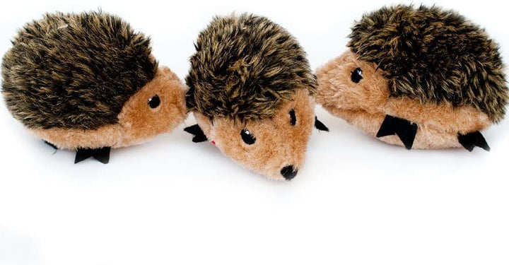 Burrow Replacement Miniz - Interactive Dog & Puppy Toys for Boredom, Stimulating Pet Products to Keep Them Busy, Plush Refills for Hide & Seek Puzzle, Squeaky Toy for Enrichment - Hedgehogs